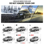 SEAMETAL Full Car Cover Indoor Outdoor Car Protective Cover Sun Shade Dustproof Anti UV Protection Cover Universal for Sedan SUV