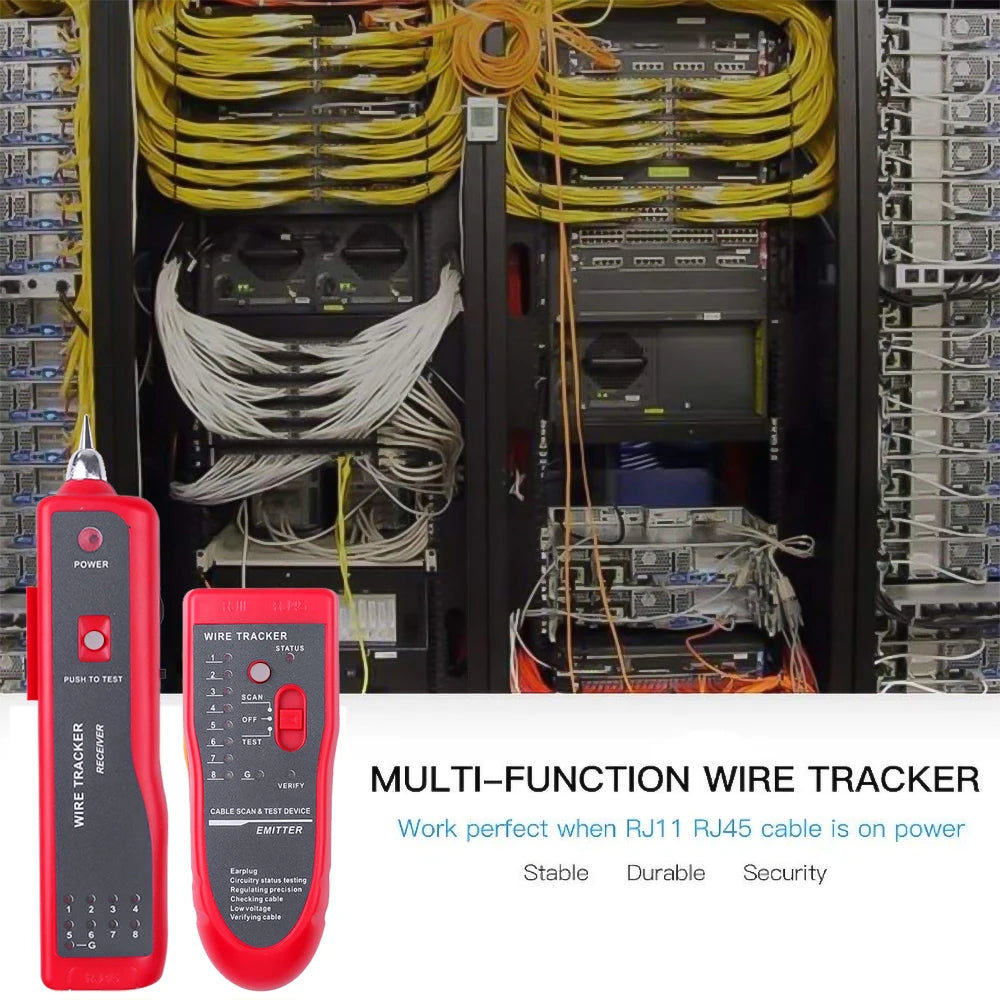 kebidumei Ethernet LAN Network Cable Tester RJ11 RJ45 Cat5 Cat6 Telephone Wire Tracker Tracer Toner  Detector Line Finder