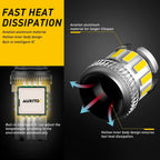 AUXITO 10x W5W T10 LED Bulbs Car Parking Position Lights Canbus Interior Light 6500K 168 194 For BMW VW Mercedes Audi A3 A4 E60
