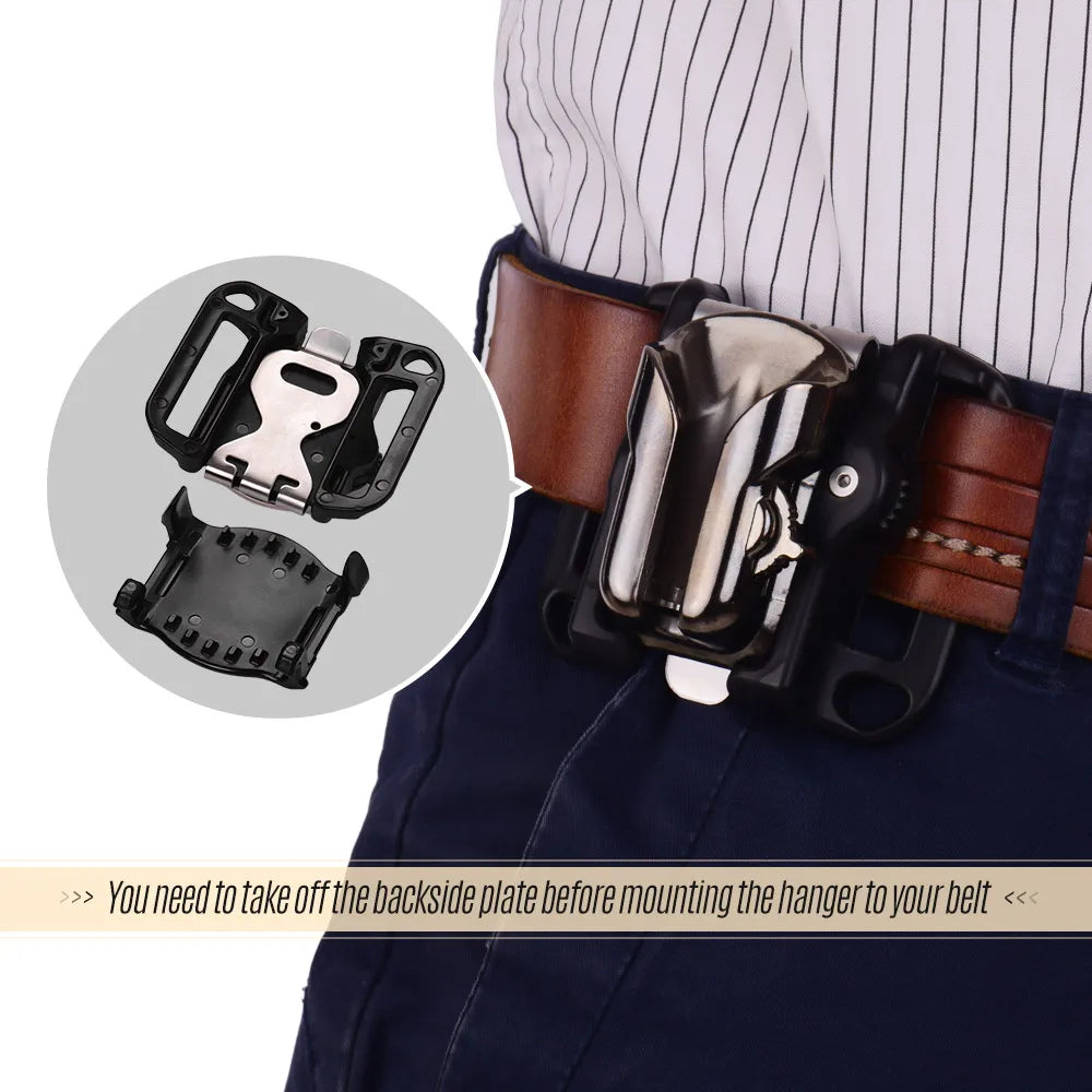 Camera Belt Holster Mount Waist Clip Holder Hanger With Quick Release Plate 1/4" Screw for Canon Nikon Sony Olympus DSLR Cameras