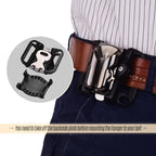 Camera Belt Holster Mount Waist Clip Holder Hanger With Quick Release Plate 1/4" Screw for Canon Nikon Sony Olympus DSLR Cameras