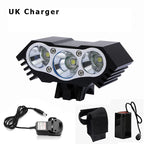 Illuminate Your Ride: Super Bright 3xT6 LED Bike Headlight with Battery Pack