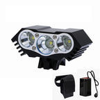 Illuminate Your Ride: Super Bright 3xT6 LED Bike Headlight with Battery Pack