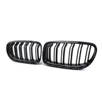 1 Pair Gloss/Matte Black M-Color Kidney Front Grille Auto Racing Grille for BMW E90 E91 LCI 325i 328i 335i 2009 2010 2011