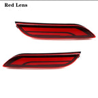 iJDM 3D Optic LED Bumper Reflector Lights For 2018-up Toyota Camry, Function as Tail, Brake Rear Fog Lamps and Turn Signal Light
