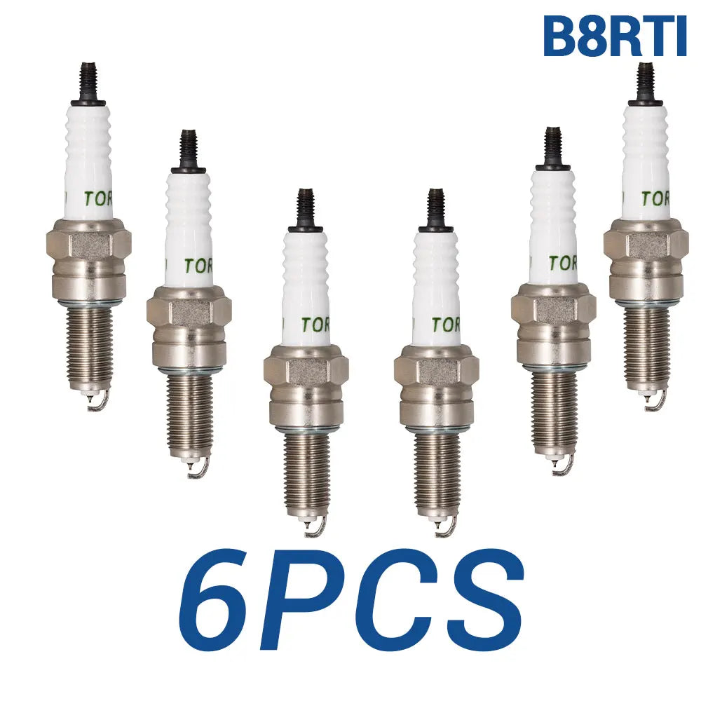 2-8PCS Iridium Pin Terminal Spark Plugs TORCH B8RTI Replace for 96067/CPR8EAIX-9 4465/CPR8EAGP-9 91064/SIMR8A9 HONDA 31916MEH003