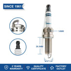 (Pack of 4-8) Car Candles Iridium Power TORCH Spark Plugs LD7RIU-11 for Toyota Nissan Honda MERCEDES-BENZ SUBARU MAZDA