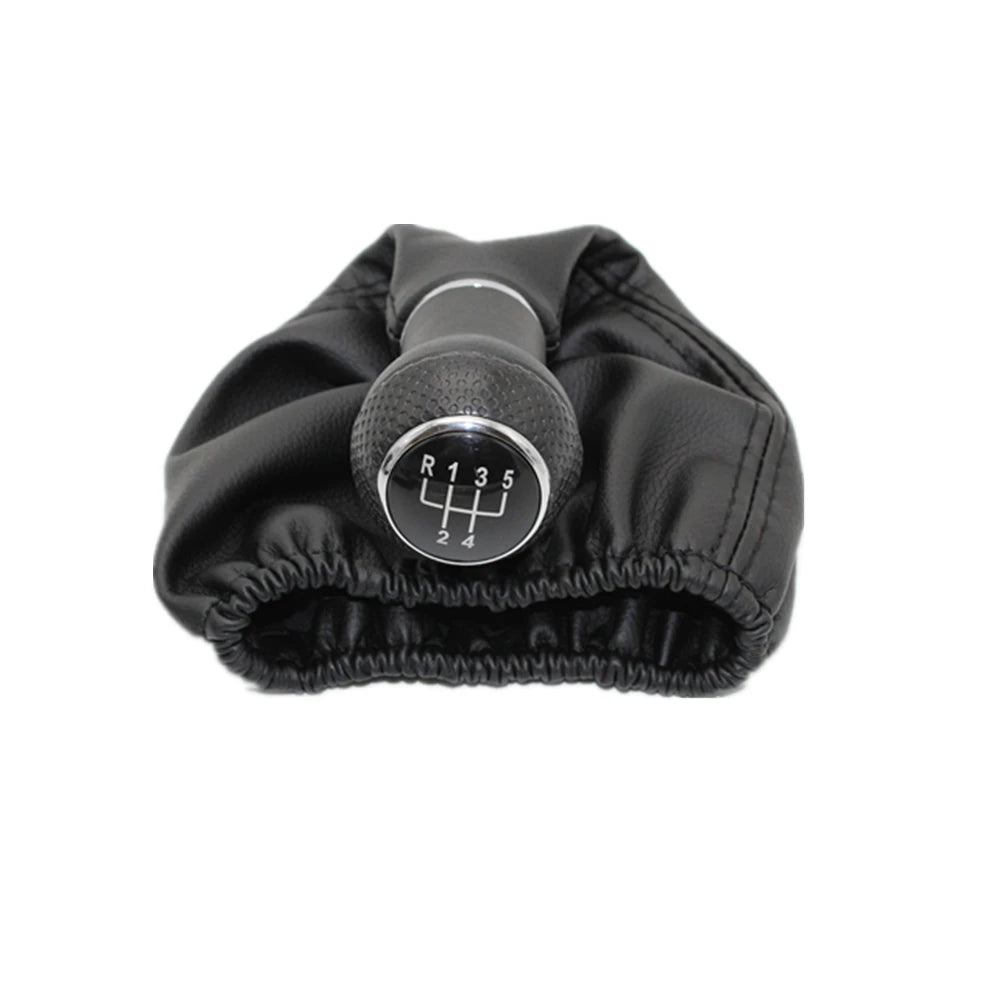 VW Polo Classic 6N/6N2 1996-2001 Gear Shift Knob with Leather Boot 5 Speed Black/Red