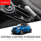 ZUNDUO for Smart 453 fortwo forfour Car Armrest Center Storage Box Container Glove Organizer Case mercedes Accessories
