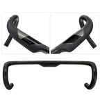 KOCEVLO carbon fiber bicycle handlebar Reduce resistance bent bar strengthen bike parts 380/400/420/440mm inner routing