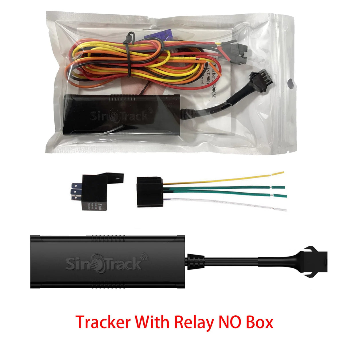 Mini GPS Tracker ST-901M Vehicle GSM Locator for Car Motorcycle, Relay Line Option