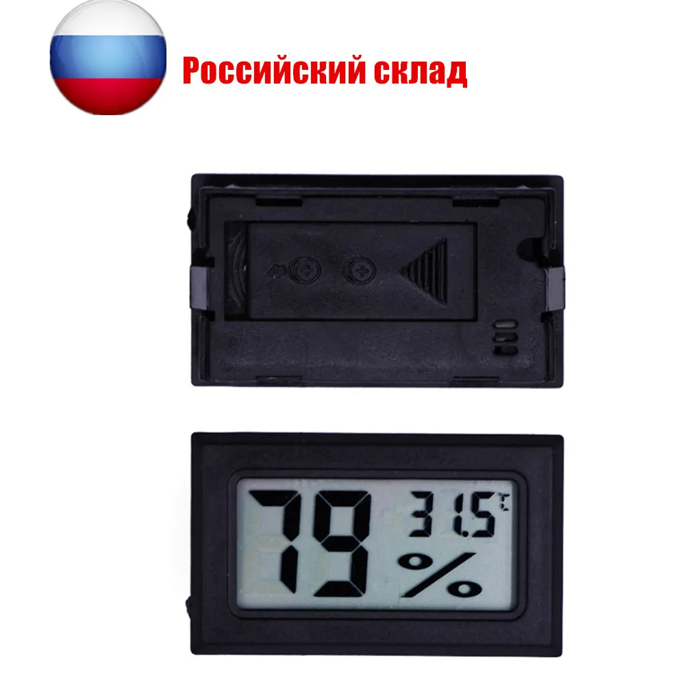 10 Pcs Mini Digital Thermometer Hygrometer Sensor Temperature Indoor Convenient Temperature Humidity Meter Gauge