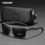 KDEAM Rectangular Ultra Light TR90 Sunglasses Men Polarized Wholesale