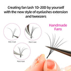 RUJADE 10 Trays/lot Individual Eyelashes Extension False Mink Russian Volume Eyelashes cashmere Eyelashes Silk Lash Extension