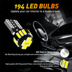10Pcs LED T10 W5W 194 501 LED Bulb Canbus No Error Car Interior Lights Lamp for BMW Audi Mercedes W211 VW Golf 7 Ford Fiesta