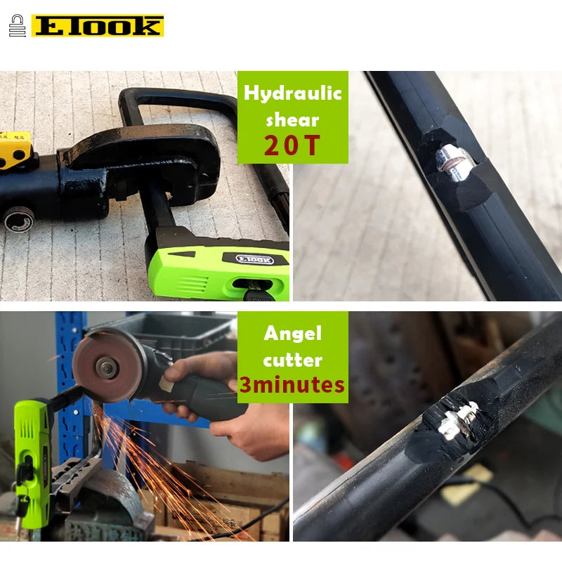 Ultimate Etook U-Lock: Unbreakable Security for Bikes & Motorcycles