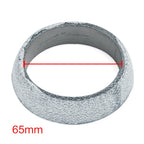 UXCELL Car 45mm 48mm 60mm 65mm 70mm Inner Dia Exhaust Tail Pipe Flange Donut Gasket Muffler Seal Ring 1/2/5/10 Pcs