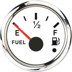 Car Marine Boat Boost Alarm Gauge 2‘’ 52mm Oil pressure Meter Water Level Fuel Temperature 12V 24V Voltmeter Accessories Meter