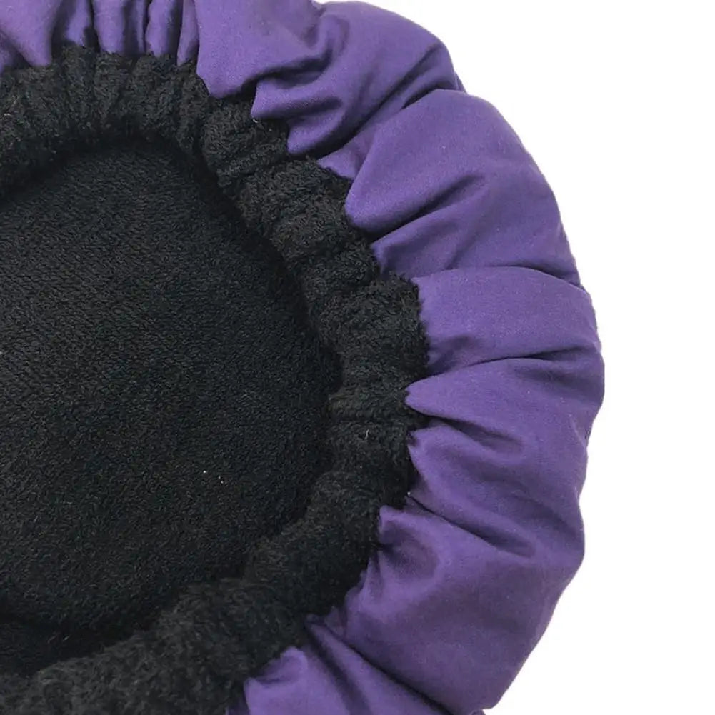 Hair Care Heating Cap Deep Conditioning Heat Cap Microwavable Heat Cap Steaming Microfiber Cotton Reversible Flaxseed Interior