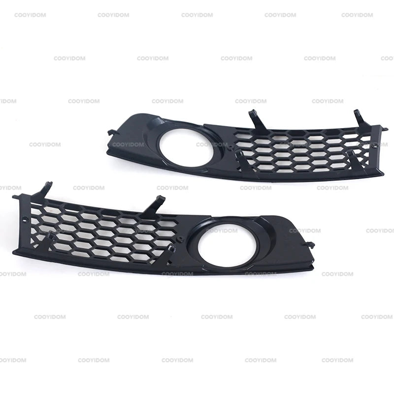 PMFC Front Bumper Side Fog Light Grill Mesh Grille Honeycomb Hex For Audi A4 B6 2001 2002 2003 2004 2005 8E0807681 8E0807682
