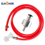 1.5 Meters Ball Lock Gas Line Assembly with Stainless Steel Carbonation Cap, Soda Corny Keg Dispenser PET Bottle Carbonation Kit