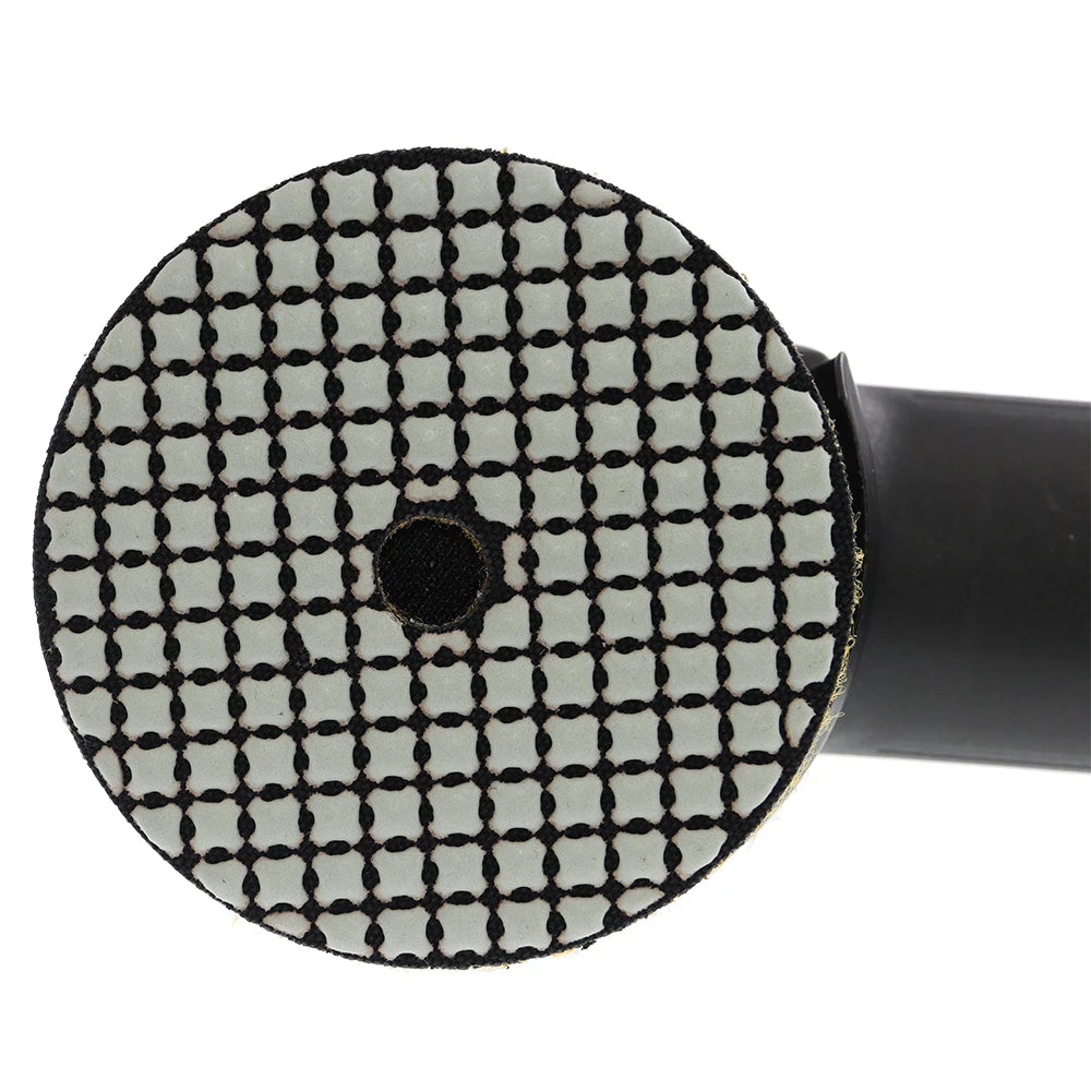 Dry Diamond Polishing Pads 4in 100mm for Granite Marble Stone, 6pcs + M14 Backer Pad