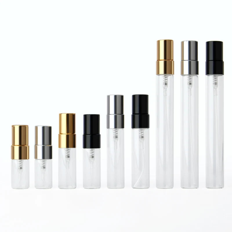 100PCS/Lot 2ml/3ml/5ml/10ml Refillable Perfume Bottle Empty Spray Bottle Atomizer Perfume Bottles