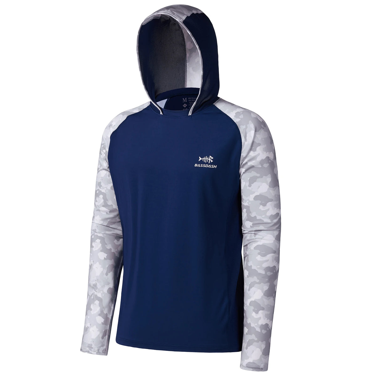 Bassdash Men’s UPF 50 Performance Fishing Shirt Cooling Hoodie Camo Long Sleeve  FS17M