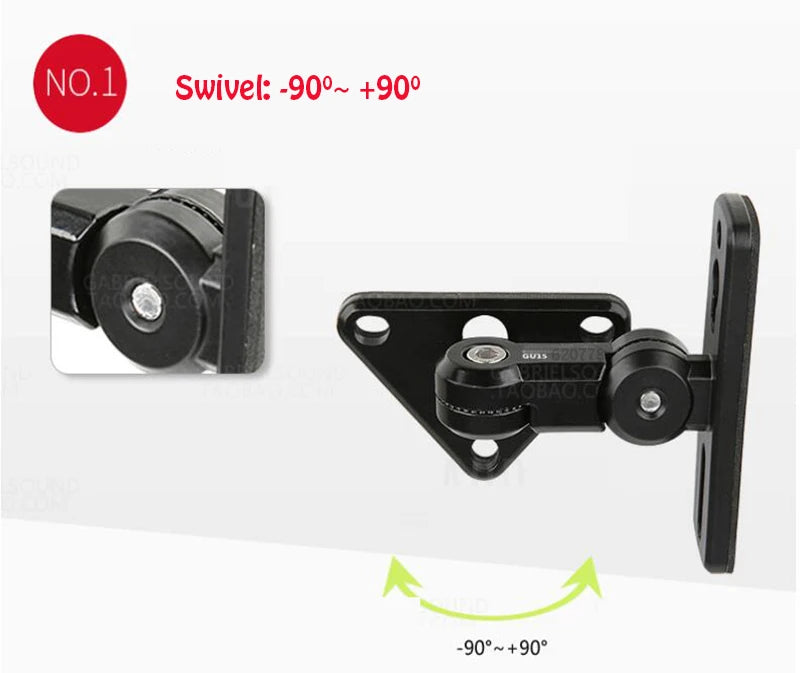 (1pair=2 piece) GU15A new universal 304 stainless steel alloy sound SPEAKER WALL bracket mount Audio stand hanger Load 15kg