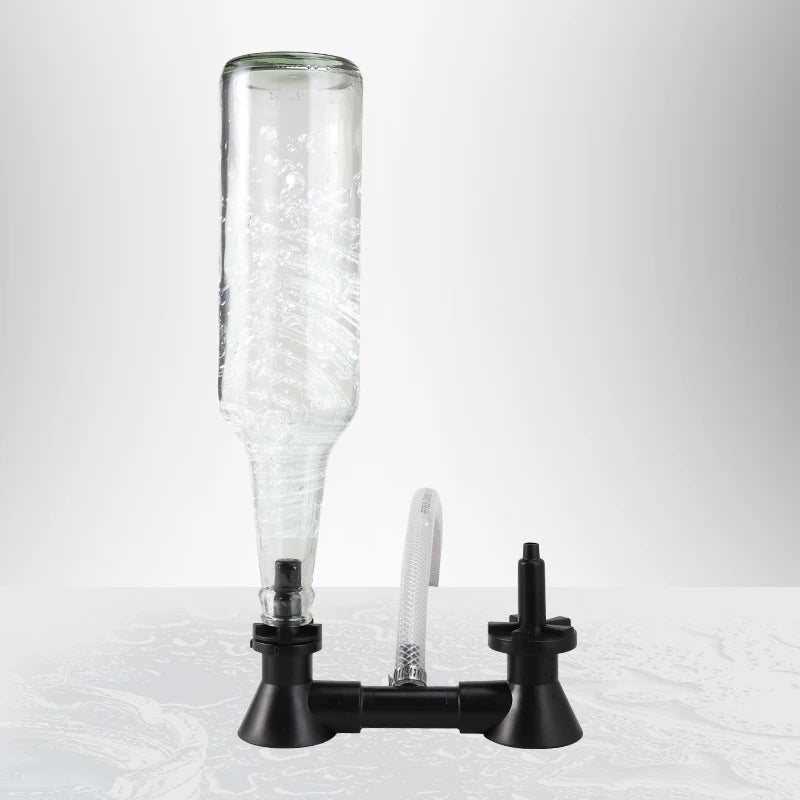 Double Blast Bottle Carboy Washer Wine Rinser Homebrew Beer & Wine Cleaning Equipment Cleaner With Kitchen Faucet Adapter Bar
