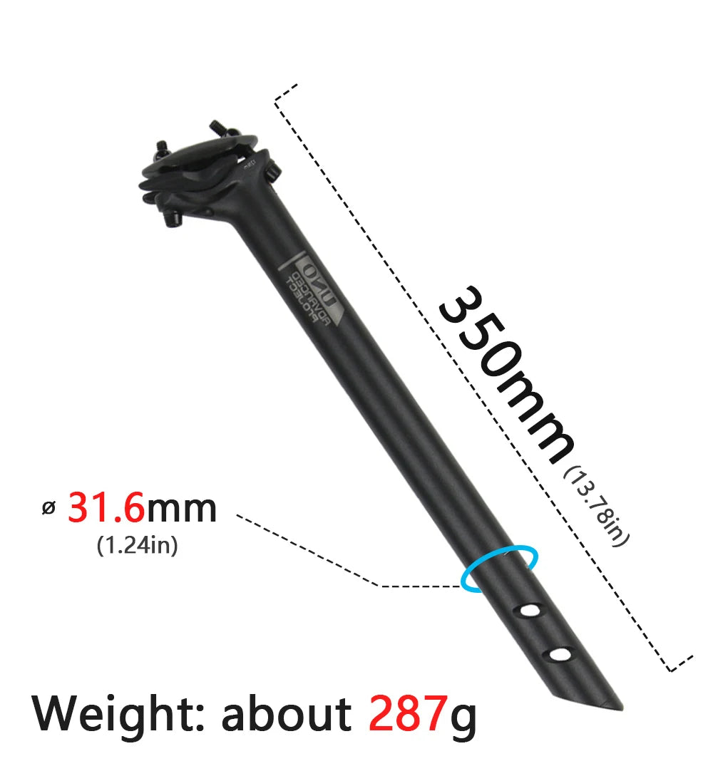 UNO SP-719 Bicycle Seatpost   Road Mountain Bike Seatpost 27.2/30.9/31.6*350/400mm Seat Tube Bicycle Aluminum Alloy Parts