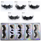 Mink Lashes Wholesale 5/10/30/50 Pairs 25mm Eyelashes Long Wispy Messy Fluffy Lashes Bulk Makeup 25 mm Mink Eyelashes