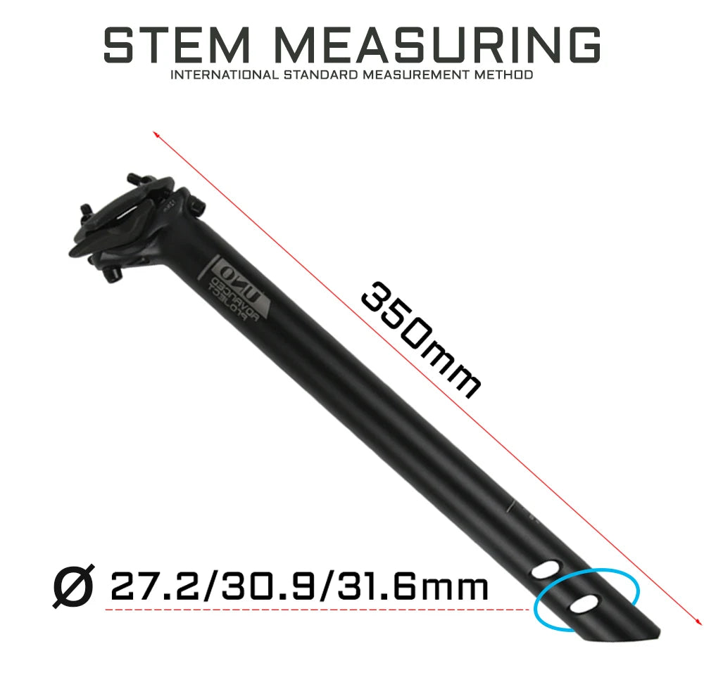 UNO SP-719 Bicycle Seatpost   Road Mountain Bike Seatpost 27.2/30.9/31.6*350/400mm Seat Tube Bicycle Aluminum Alloy Parts