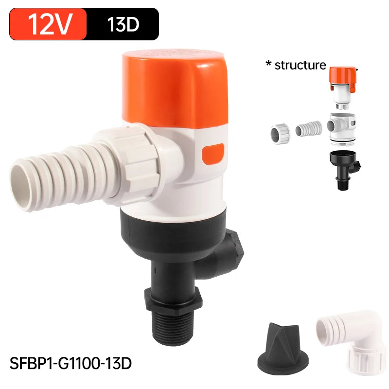 Aerated bait pump, live fish tank pump, marine Luya submarine pump, DC submersible pump