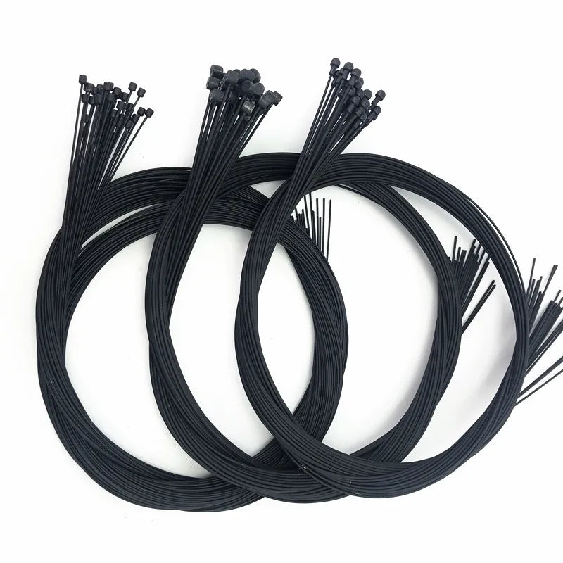 5Pcs MTB Road Bicycle Coated Shifting/Brake Cable Bike Front Rear Brake Line Derailleur Line Core Wire Rope 1.1m 1.7m 1.55m 2.1m