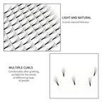 5 Trays Mink Hair Three-Dimensional Soft 3D False Eyelashes Handmade Long Natural Eye Lashes Fans Wholesale Eyelash Extensions