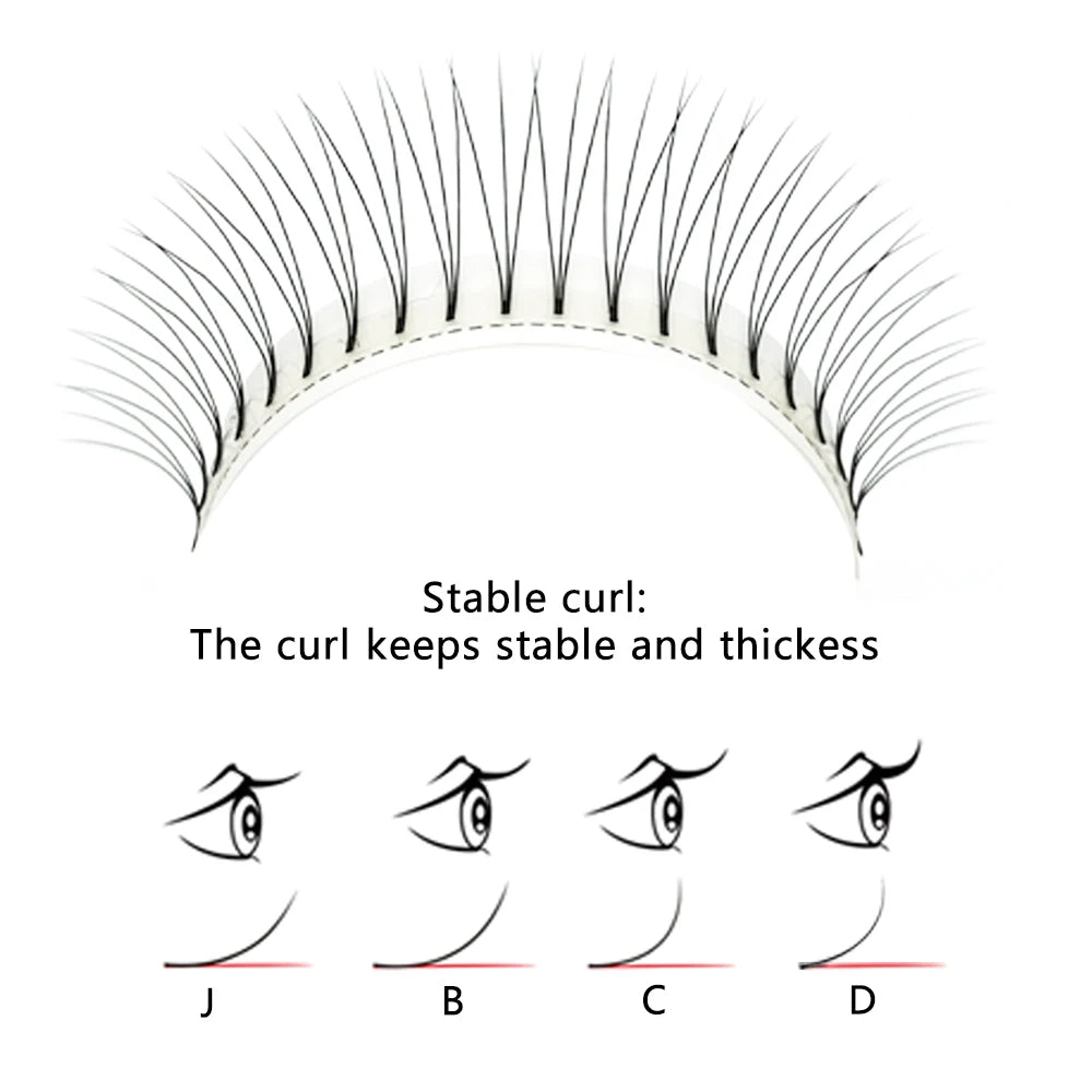 5 Trays Mink Hair Three-Dimensional Soft 3D False Eyelashes Handmade Long Natural Eye Lashes Fans Wholesale Eyelash Extensions