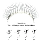 5 Trays Mink Hair Three-Dimensional Soft 3D False Eyelashes Handmade Long Natural Eye Lashes Fans Wholesale Eyelash Extensions