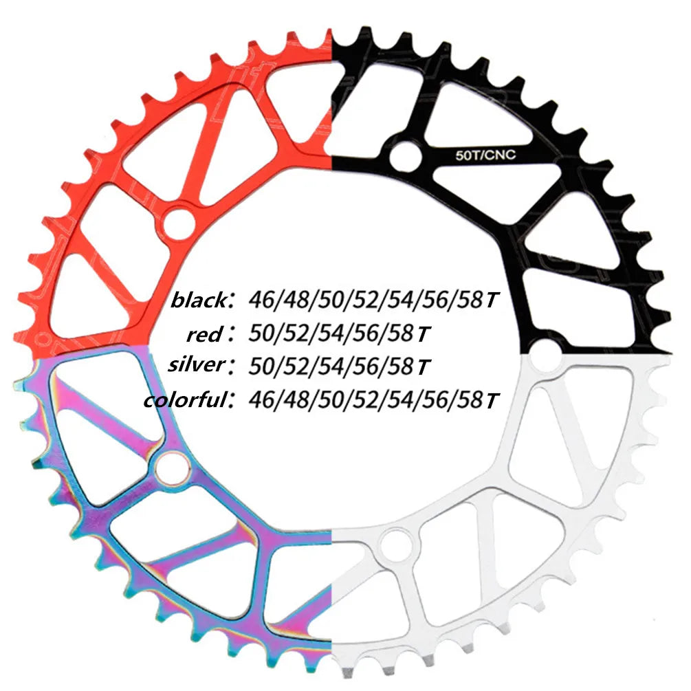 Litepro Folding Bike Hollow Integrated Crank Chainwheel Sprocket Central Shaft Bicycle Positive Negative Tooth Single Chainring