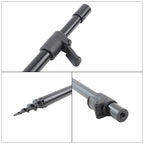 Hirisi Aluminium Carp Fishing Rod Pod Set with Bag 2pcs Bank Sticks and 2pcs Buzz Bars for 3 Rods
