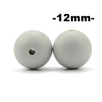 LOFCA 100Pcs/lot 12MM Round Shape Silicone Beads Used in jewelry making Necklace Bracelets Keychain Jewelry accessories