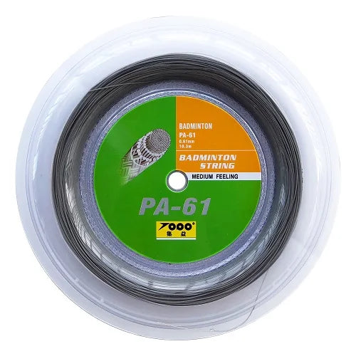 0.61mm super thin PA61 reel Badminton String 200m