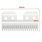 10pcs/lot 18 Teeth Ceramic Edge Carbon Coated Steel Pet Clipper Blade Dog Grooming Blade Electric Accessories for Andis Wahl