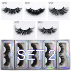 Mink Lashes Wholesale 5/10/30/50 Pairs 25mm Eyelashes Long Wispy Messy Fluffy Lashes Bulk Makeup 25 mm Mink Eyelashes