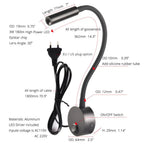 2pcs светильн Hotel Bedside Working Study Reading Wall Lamp sconces 3W Book Lamp Night light fixtures Spot LED EU US Plug Cord