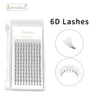 JINYANHUA Pre-Made Volume Lash Extension Fans Short Stem 0.07mm C/D Curl 8-15mm