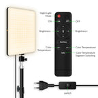 10inch LED Video Light Panel Kit EU Plug 2700K-5700K Photography Lighting With Tripod Arm Stand For Live Stream Video Photo Lamp