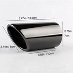 DSYCAR 1pair Chrome Plating Stainless Steel Car Exhaust Muffler Tip Pipes Covers ,universal car accessories
