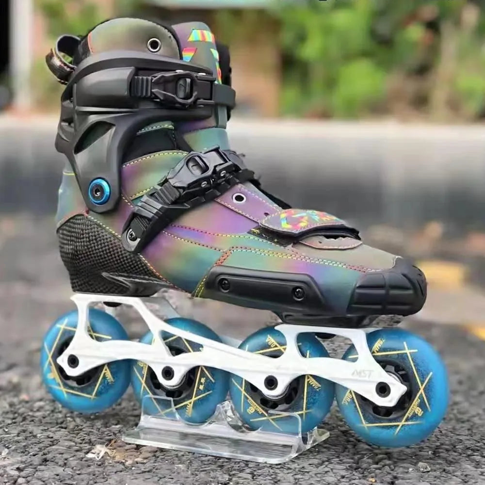 Flat / Rocked F1 MST Fierce Skating Chassis 219mm 231mm 243mm Inline Skates Base 4X80mm 243 Young Slide 4 Wheels Roller Frame
