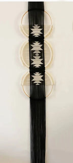 Creative Wooden Round Cotton Wall Decoration Macrame Wall Hanging Tapestry Hand Woven Simple Mandala Style For Room House Decor